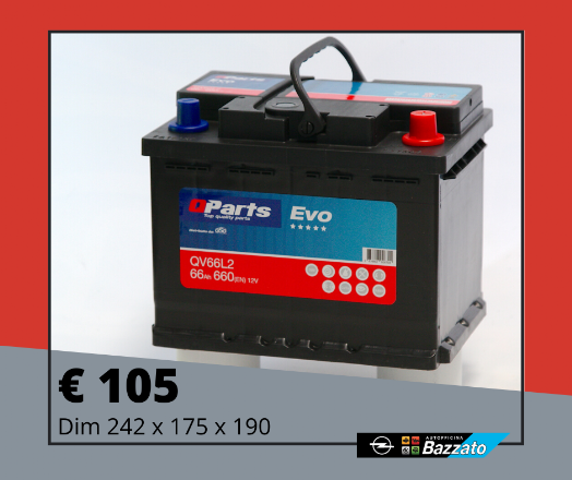 Batteria Qparts Evo 66AH