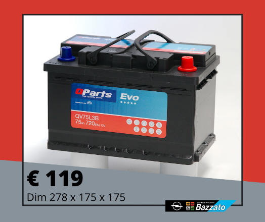 Batteria Qparts Evo 75AH