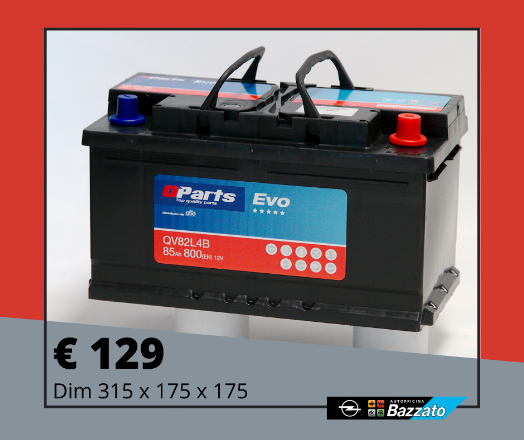 Batteria Qparts Evo 85AH