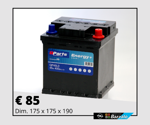 Batteria Qparts Energy+ 45AH