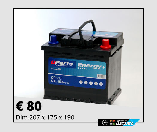 Batteria Qparts Energy+ 50AH