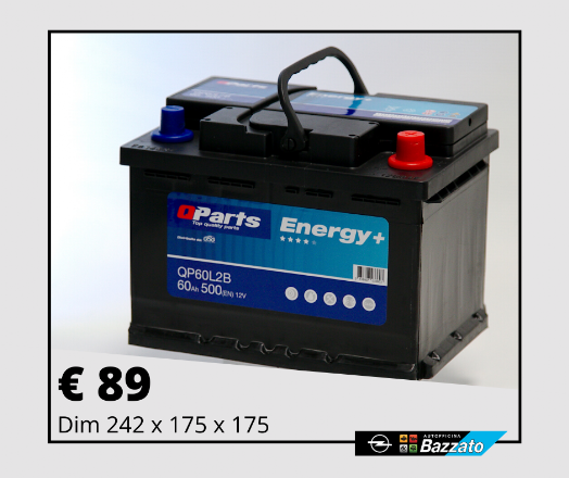 Batteria Qparts Energy+ 60AH