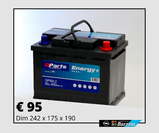 Batteria Qparts Energy+ 60AH